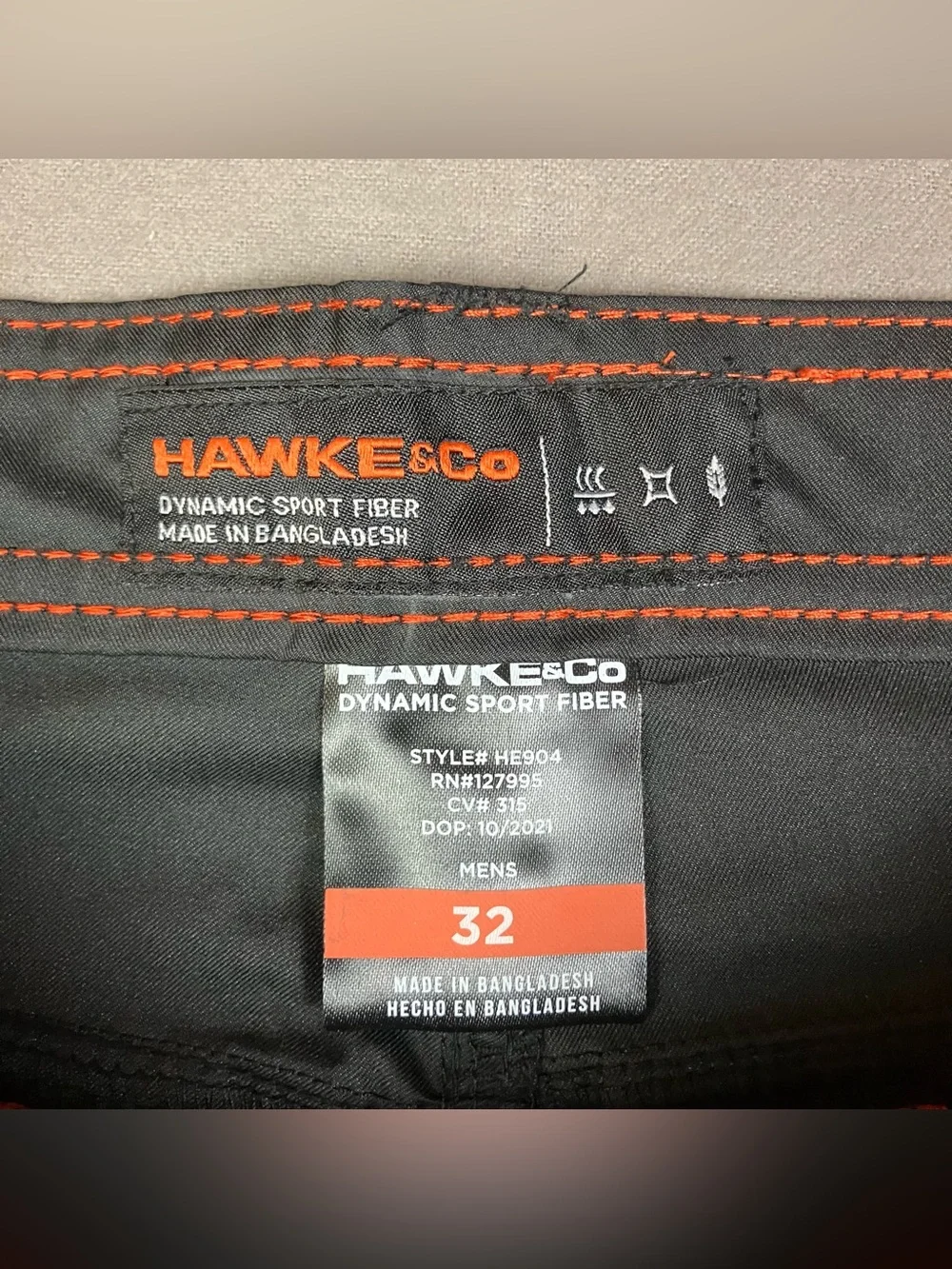 Hawke & Co. Men’s Size 32 Stretch Woven Performance Shorts Black NWT!